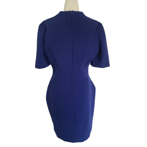 Reiss Womens Hailie Royal Blue Fitted Sheath Dress US 10 - Picture 5 of 6